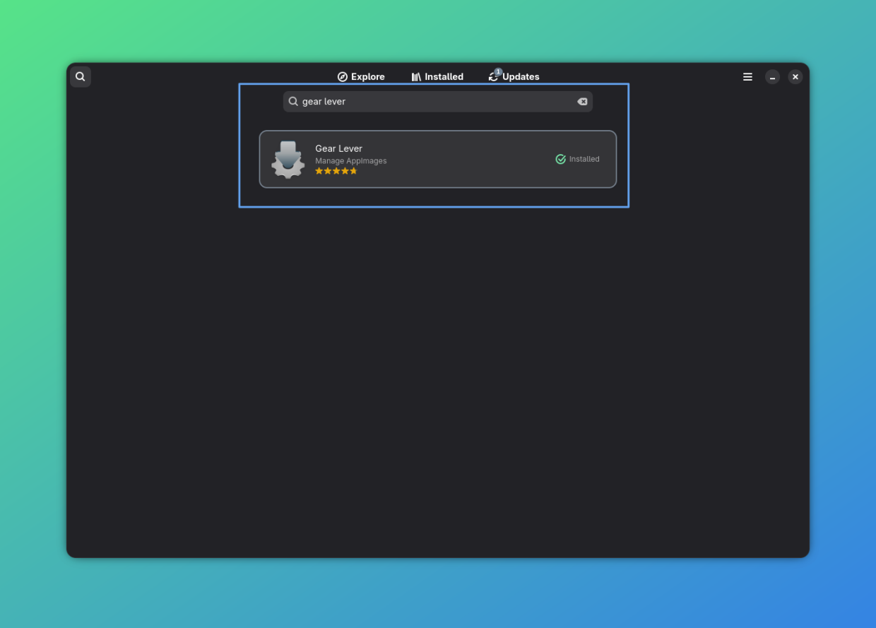 Gear Lever installation screenshot